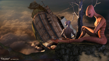Картинка 3д графика fantasy фантазия гуманоиды