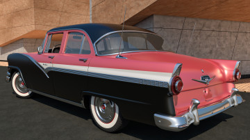 обоя автомобили, 3д, 1956, ford, fairlane, town, sedan