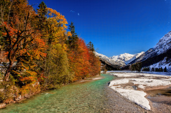 Картинка природа реки озера горы лес река осень