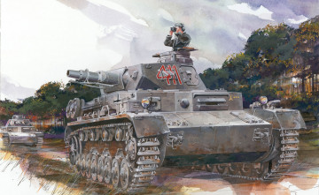 Картинка рисованное армия танки