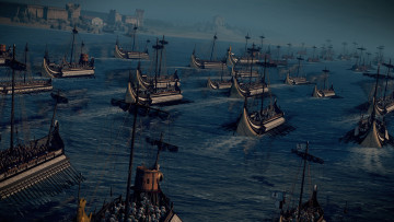 обоя видео игры, total war,  rome ii, корабли