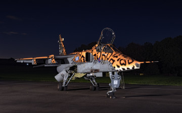 Картинка авиация боевые+самолёты аэродром истребитель-бомбардировщик sepecat jaguar
