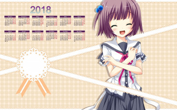 Картинка календари аниме 2018 девочка
