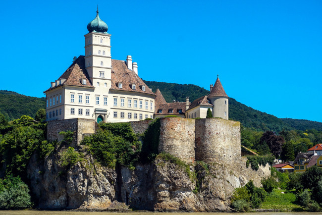 Обои картинки фото schonbuhel castle, города, замки австрии, schonbuhel, castle