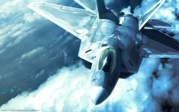 обоя видео игры, ace combat x,  skies of deception, самолет, небо, полет, облака