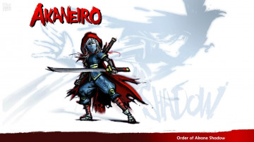 обоя видео игры, akaneiro,  demon hunters, персонаж, плащ, меч