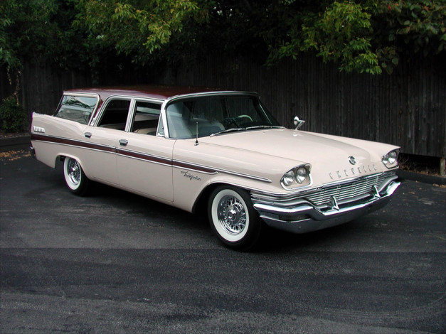 Обои картинки фото chrysler, new, yorker, station, wagon, 1957, автомобили