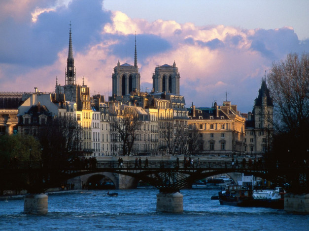Обои картинки фото the, river, seine, paris, france, города, париж, франция