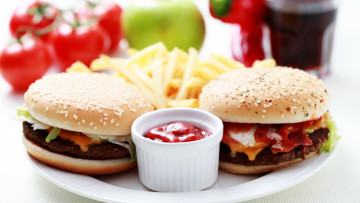 Картинка еда бутерброды гамбургеры канапе кетчуп