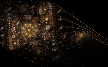 Картинка 3д графика fractal фракталы фон тёмный узор абстракция