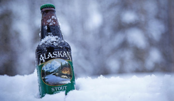обоя бренды, бренды напитков , разное, пиво, зима, снег, бутылка