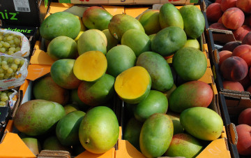 обоя mango, еда, манго, плоды