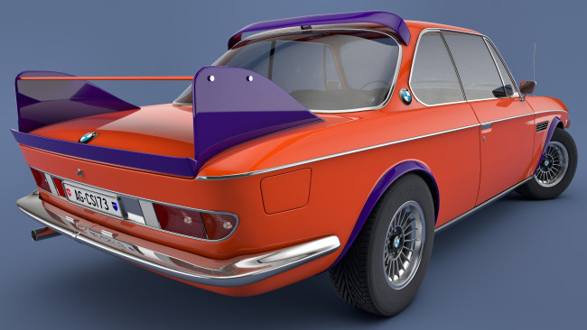 Обои картинки фото автомобили, 3д, 1973, bmw, 3-0, csi