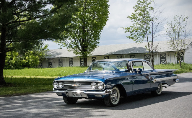 Обои картинки фото chevrolet impala,  1960, автомобили, chevrolet, gm, division, легковые, грузовые, детройт, сша