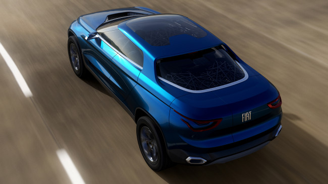 Обои картинки фото fiat fcc4 concept 2014, автомобили, 3д, fiat, fcc4, concept, 2014, blue