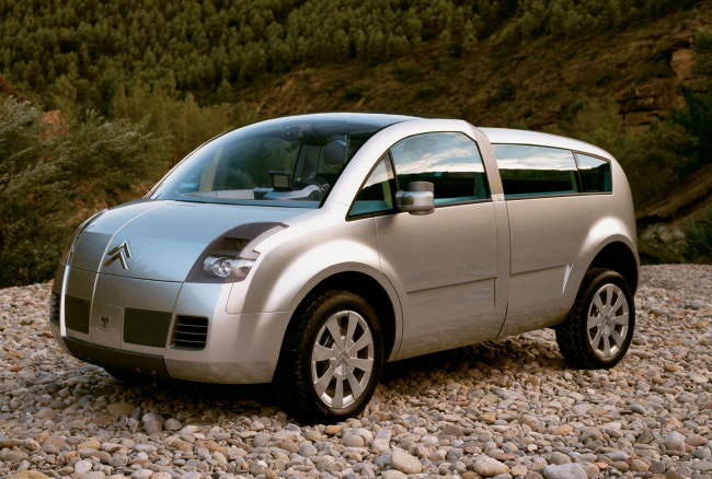 Обои картинки фото citroen c crosser concept 2001, автомобили, citroen, ds, 2001, concept, crosser, c