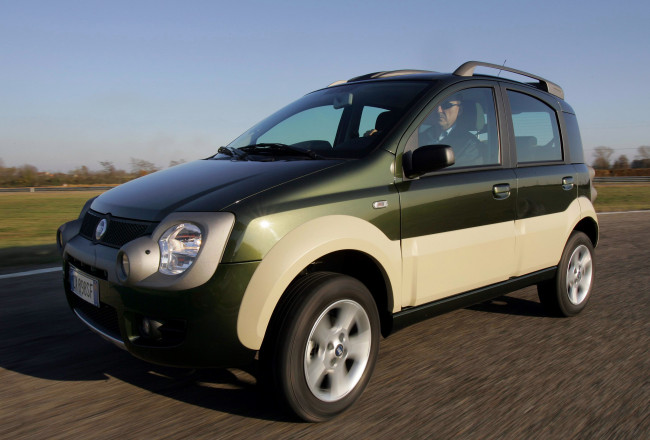 Обои картинки фото fiat panda cross 2006, автомобили, fiat, 2006, cross, panda