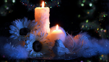 обоя праздничные, новогодние свечи, свечи, пламя, огоньки