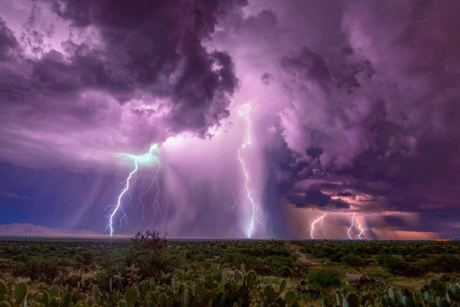 Обои картинки фото природа, молния,  гроза, мгла, буря, небо, горизонт, ветер, ураган, бедствие, облака, непогода, дождь, ливень, стихия, чёрные