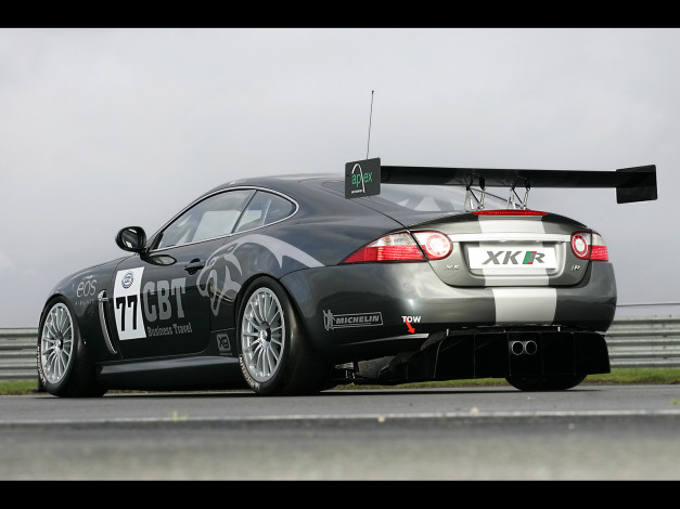 Обои картинки фото 2007, jaguar, xkr, gt3, автомобили