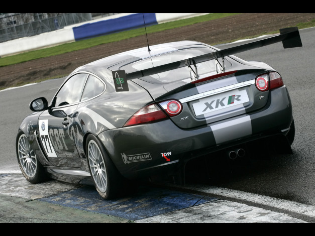 Обои картинки фото 2007, jaguar, xkr, gt3, автомобили