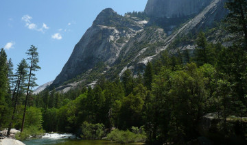 обоя природа, горы, tenaya, yosemite