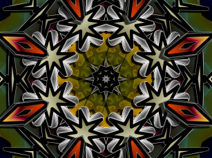 Картинка 3д графика fractal фракталы цвета фон линии узор