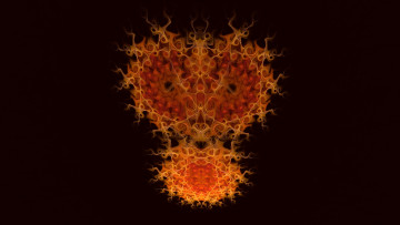Картинка 3д графика fractal фракталы изгибы фон цвета узор линии