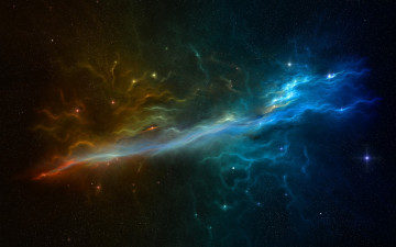 Картинка космос арт краски вселенная звезды туманность