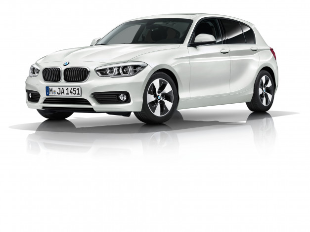 Обои картинки фото автомобили, bmw, f20, 5-door, 2015г, светлый, edition, efficient, dynamics, 116d