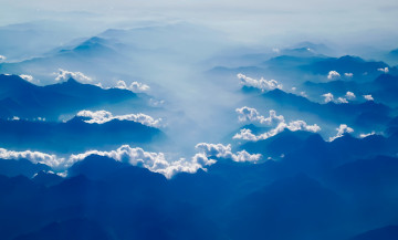 Картинка природа горы облака