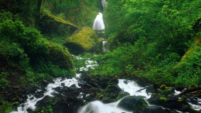 Обои картинки фото природа, водопады, камни, поток