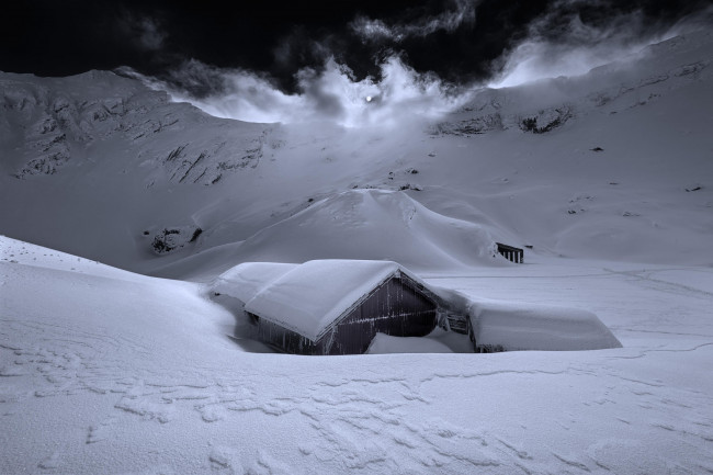 Обои картинки фото природа, зима, fagaras, massif, горы, romania, снег
