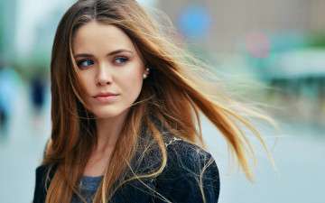 обоя kristina bazan, девушки, -unsort , лица,  портреты, жакет, взгляд, лицо, kristina, bazan