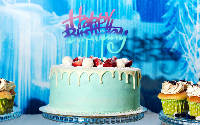 Обои картинки фото праздничные, день рождения, торт