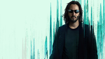 обоя the matrix resurrections ,  2021 , кино фильмы, the matrix,  resurrections, матрица, воскрешение, фантастика, боевик, keanu, reeves, thomas, a, anderson, neo, постер, нео, киану, ривз