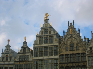 обоя antwerp, города, здания, дома