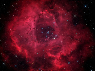 Картинка космос галактики туманности звезды ngc 2237 2244 туманность розетка