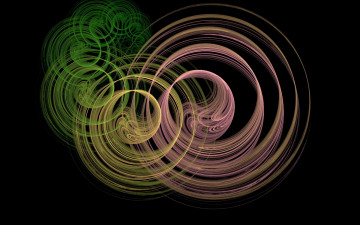 Картинка 3д графика fractal фракталы тёмный фон узор