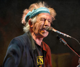 Картинка рисованные люди микрофон гитарист the rolling stones keith richards текстура