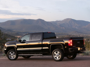 Картинка автомобили gm-gmc cab 2014г темный hd crew sierra denali 2500 gmc