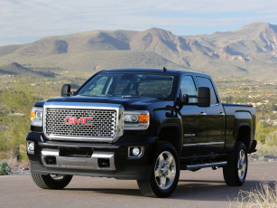 Картинка автомобили gm-gmc gmc темный cab 2014г crew 2500 hd denali sierra