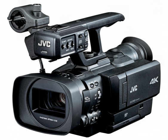 Обои картинки фото jvc gy-hmq10, бренды, jvc, видеокамера, цифровая, объектив, микрофон