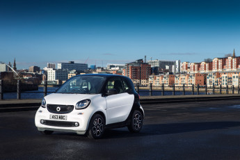 обоя автомобили, smart, fortwo, 2015г, c453, uk-spec, coupе, prime