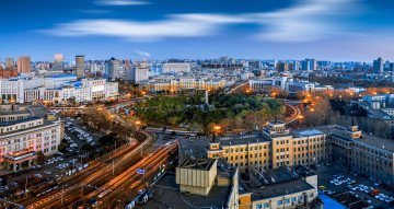 Картинка города -+панорамы народная площадь чанчунь