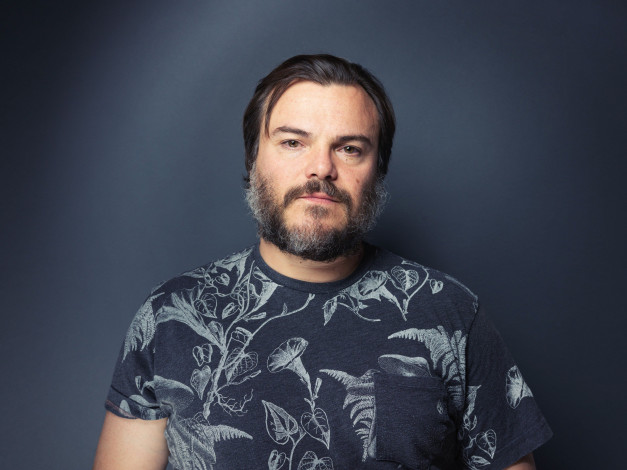 Обои картинки фото мужчины, jack black, jack, black, футболка, борода