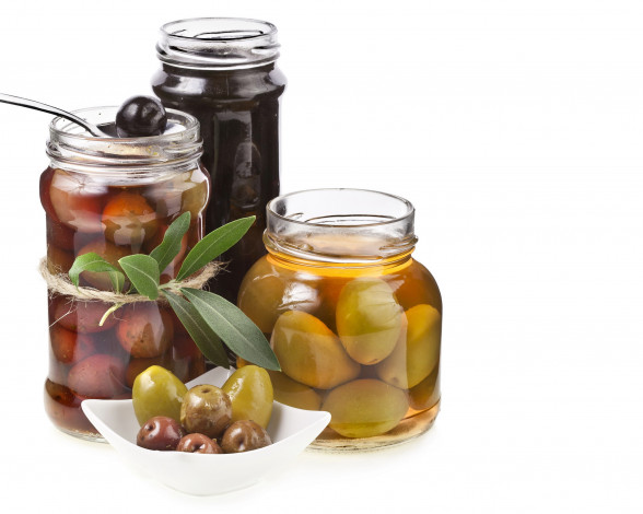 Обои картинки фото еда, консервация, маслины, оливки