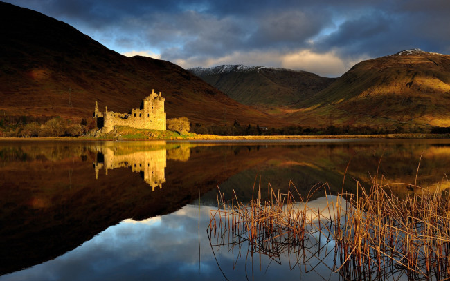 Обои картинки фото kilchurn castle, scotland, города, замки англии, kilchurn, castle