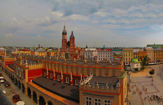 Обои картинки фото main square, города, краков , польша, main, square