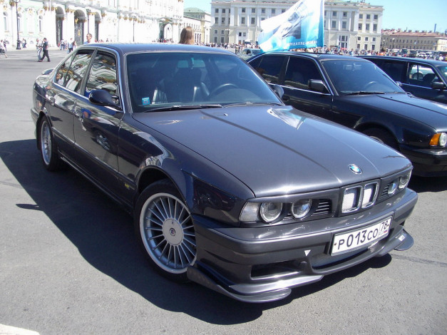 Обои картинки фото bmw, series, e34, sedan, автомобили